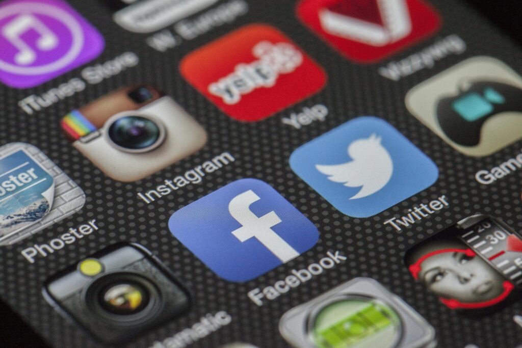image of different platforms of social media 